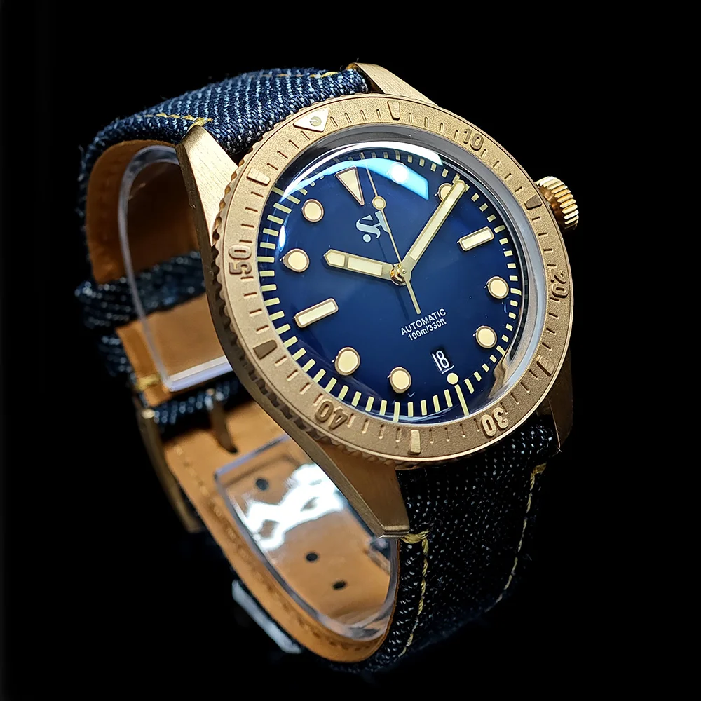 SH Diver Bronze Watches Automatic Men's Mechanical Watch 100m Water Resistant Luminous Sapphire PT5000 Luxury Watch Gifts