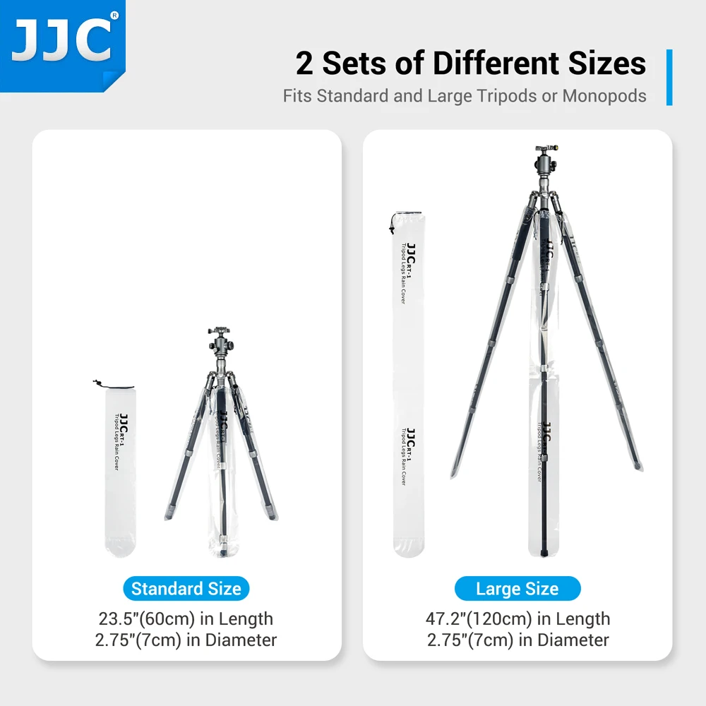 

JJC 6pc Tripod Leg Rain Covers Raincoat Tripod Equipment Monopod Protector Case Holder Outdoor Photography Rainproof Accessories