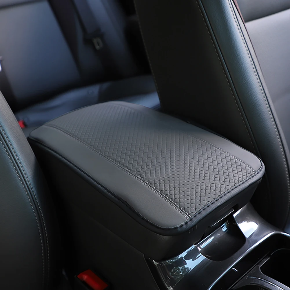 

PU Leather Armrest Cover Mat Car Center Console Cover Arm Rest Protection Cushion for SUV Truck Universal accessories interior