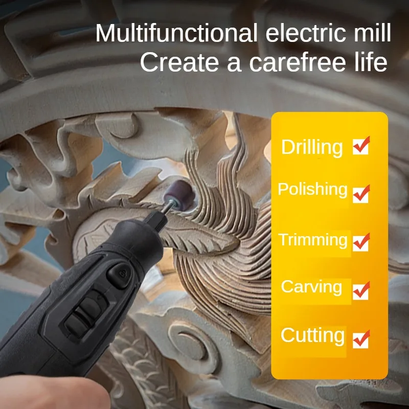 Электрическая шлифовальная машинка поворотный аппарат для резьбы по нефриту 4 в