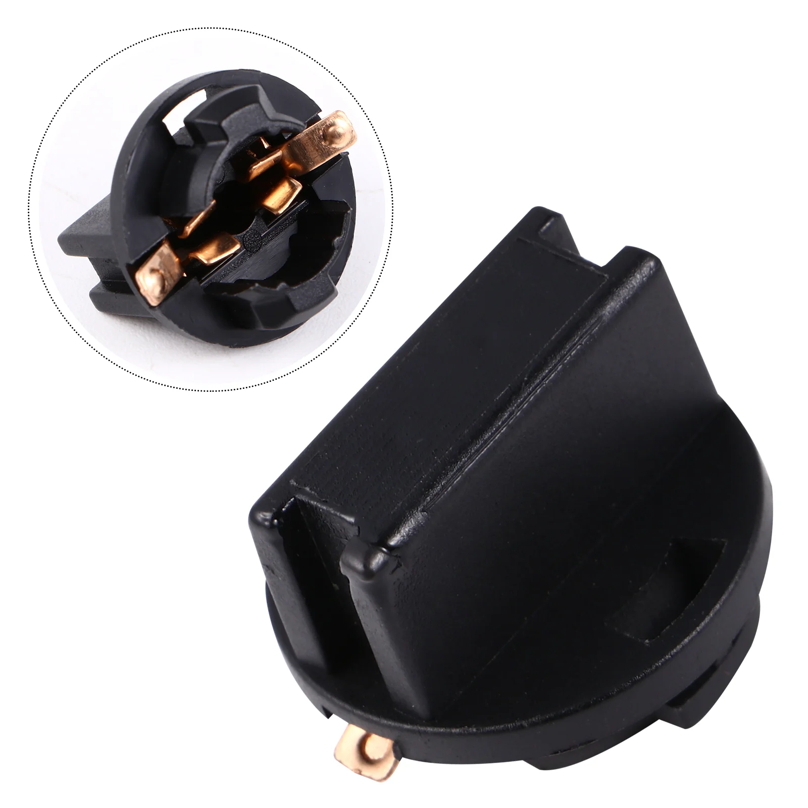 

10 Pcs T10 168 Base Light Bulb Socket Twists Lock Wedge Shape Auto Device Copper