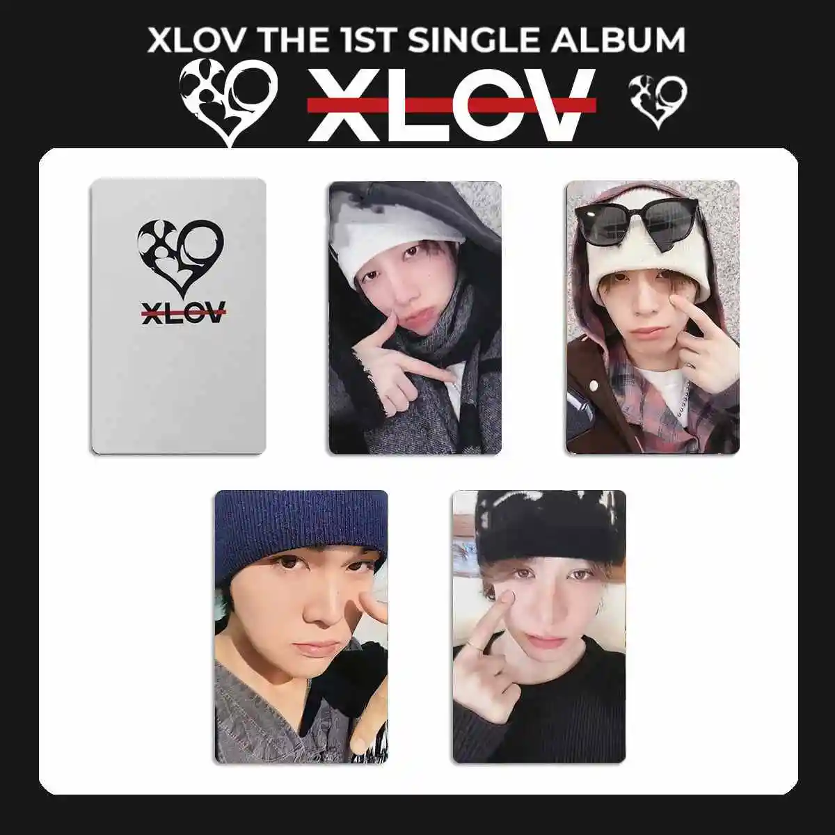 Фото 4 шт./компл. KPOP XLOV новый альбом I'MMA BE HD фотокарты двухсторонние карты ЛОМО Wumuti Rui Hyun Haru открытка коллекция фанатов №5