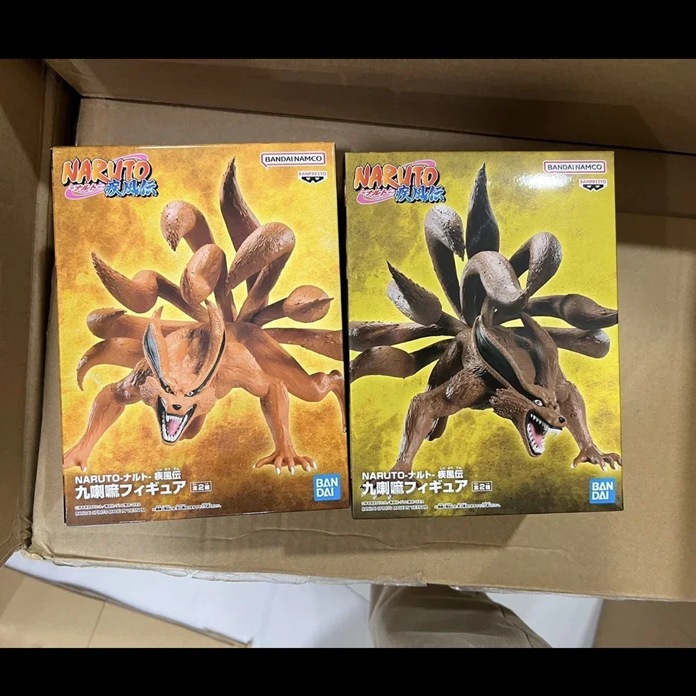 В наличии оригинальная Bandai Naruto: Shippuden Kyuubi Kurama фигурка аниме модель из ПВХ