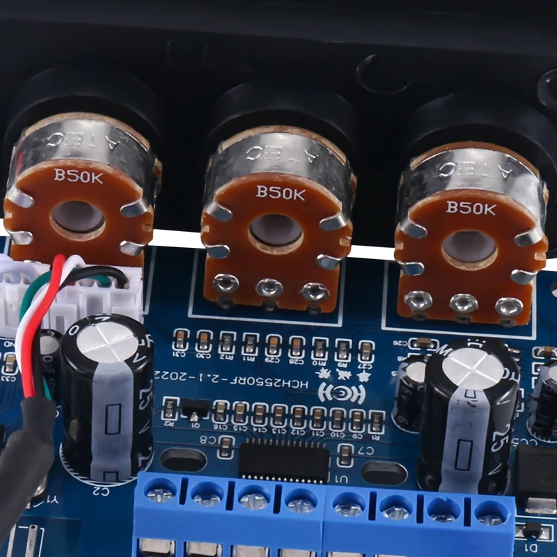 2X25 Вт + 50 2 1-канальный Bluetooth 5 0 сабвуфер комплект аудиоусилителя класса D с разъемом