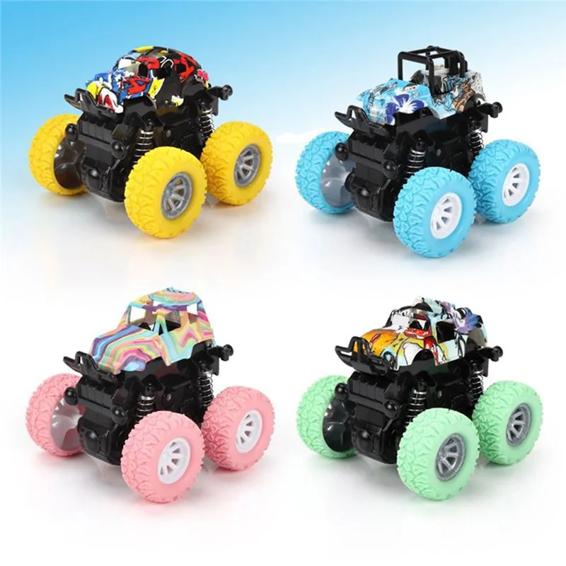 

Four-wheel Drive Off-road Car Toys Vehicle Stunt Dump Cars Inertia Car Boy Toy Car Dinosaur Pull Back Children Toy Gift