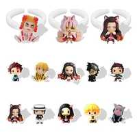 bandai cute lovely demon slayer ring white ring resin acrylic ring party accessories ring handmade jewelry special offer qhy87