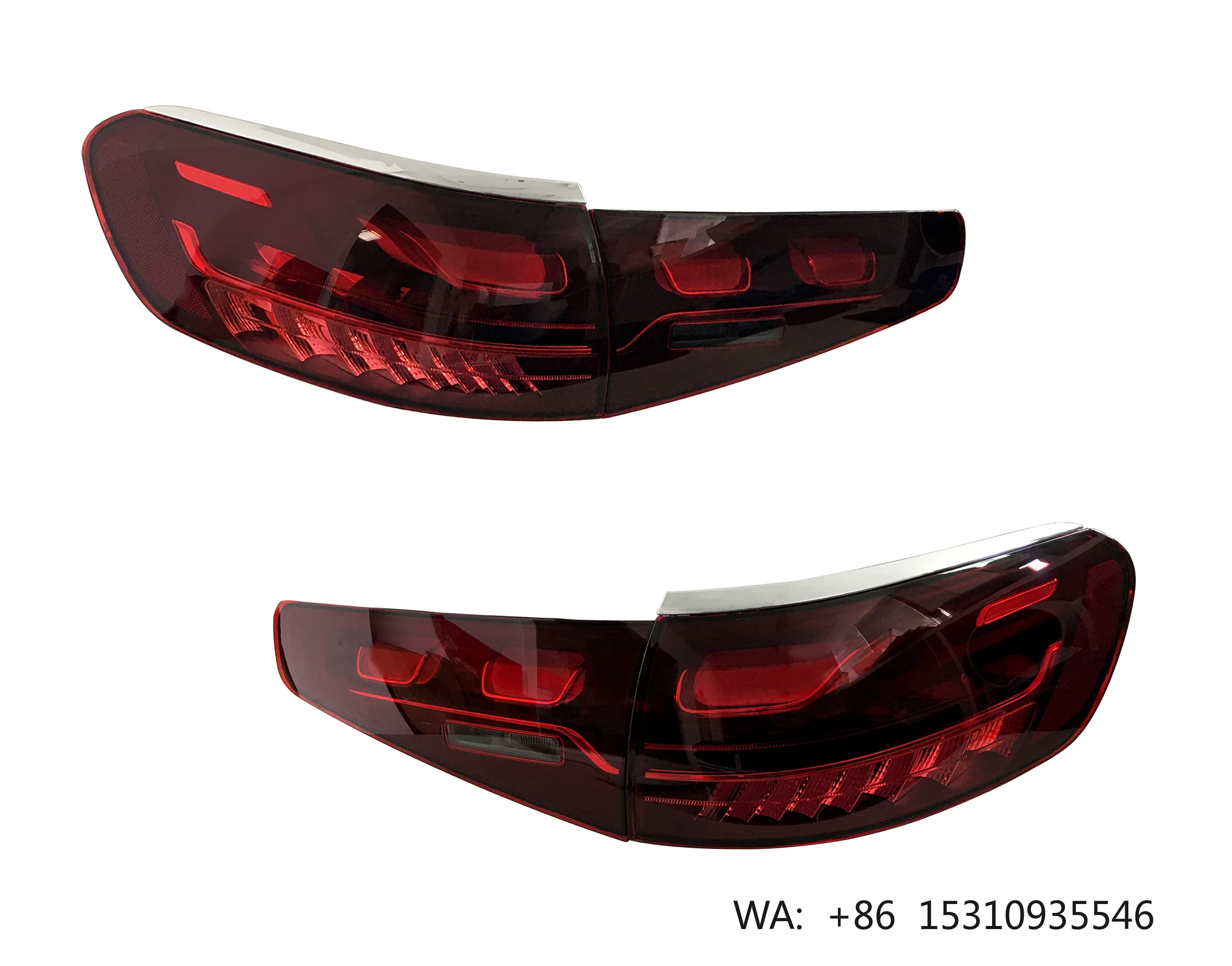 Фото Новые задние светодиодные фонари (LED) для Mercedes-Benz GLS X167 2020-2023 годов выпуска, с функциями ДХО, указателей поворота и заднего хода, красные линзы, 12В №1