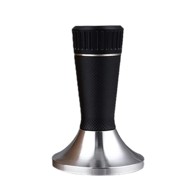 

2-In-1 Stainless Steel Coffee Powder Press Hammer Cloth Powder Needle Stirrer Reticulated 58.3Mm-Black