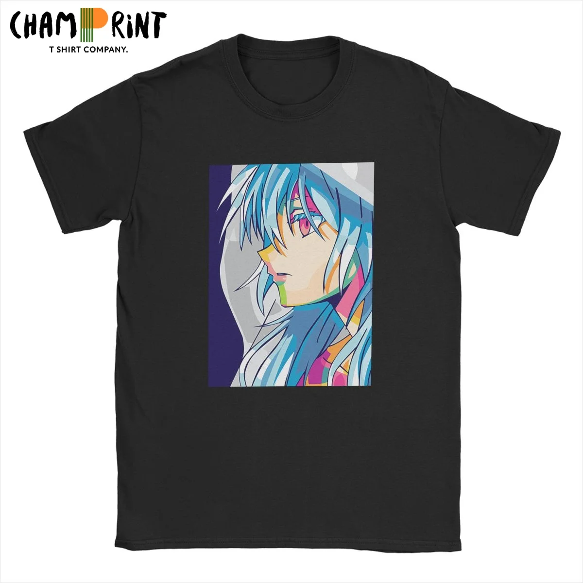 

Men T-Shirt Rimuru Tempest That Time I Got Reincarnated As A Slime Awesome 100% Cotton Tee Shirt Short Sleeve T Shirts Printed