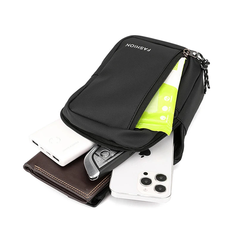 New Versatile Men's Chest Bag Oxford Luxury Fashion Mens Shoulder Bags Man Sling Crossbody Bag for Sports Casual Sports Handbags