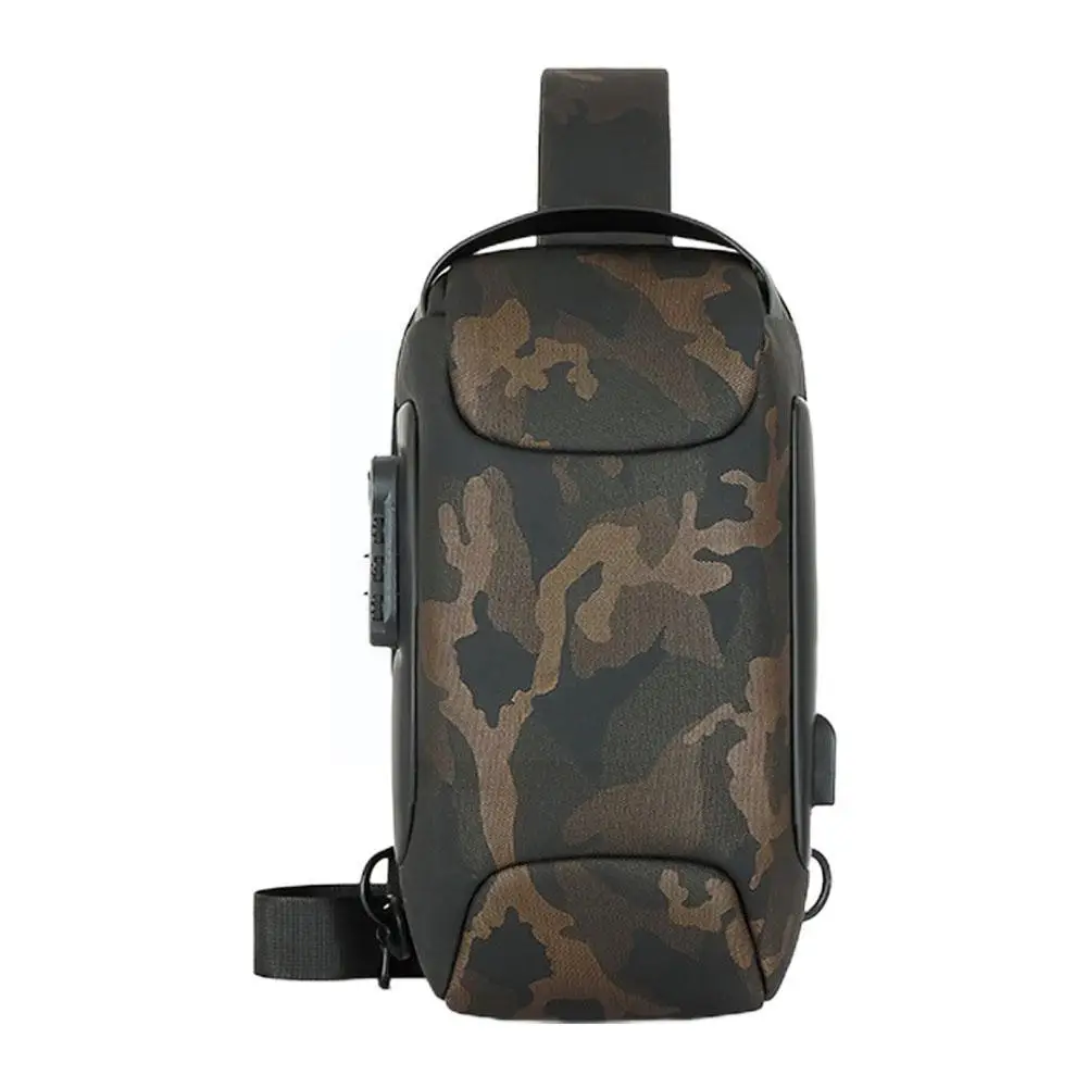 

Многофункциональная Дорожная сумка-Антивор для мужчин, нагрудная Сумочка через плечо с Usb-зарядкой, водонепроницаемая сумка через плечо Ba ...