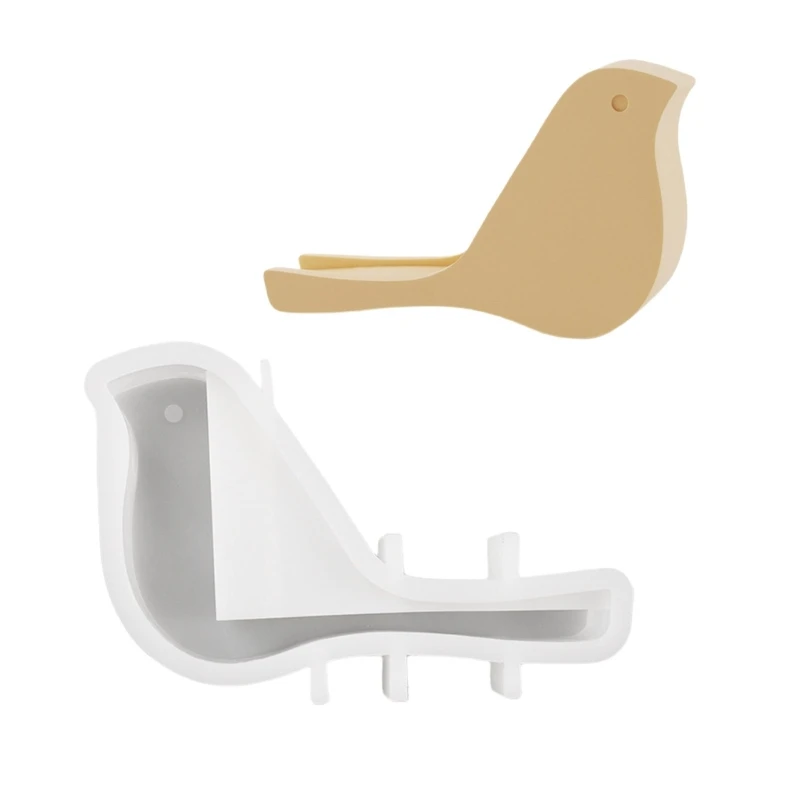 Силиконовая форма для держателя карт с птицами подходящая литья смолы бетона