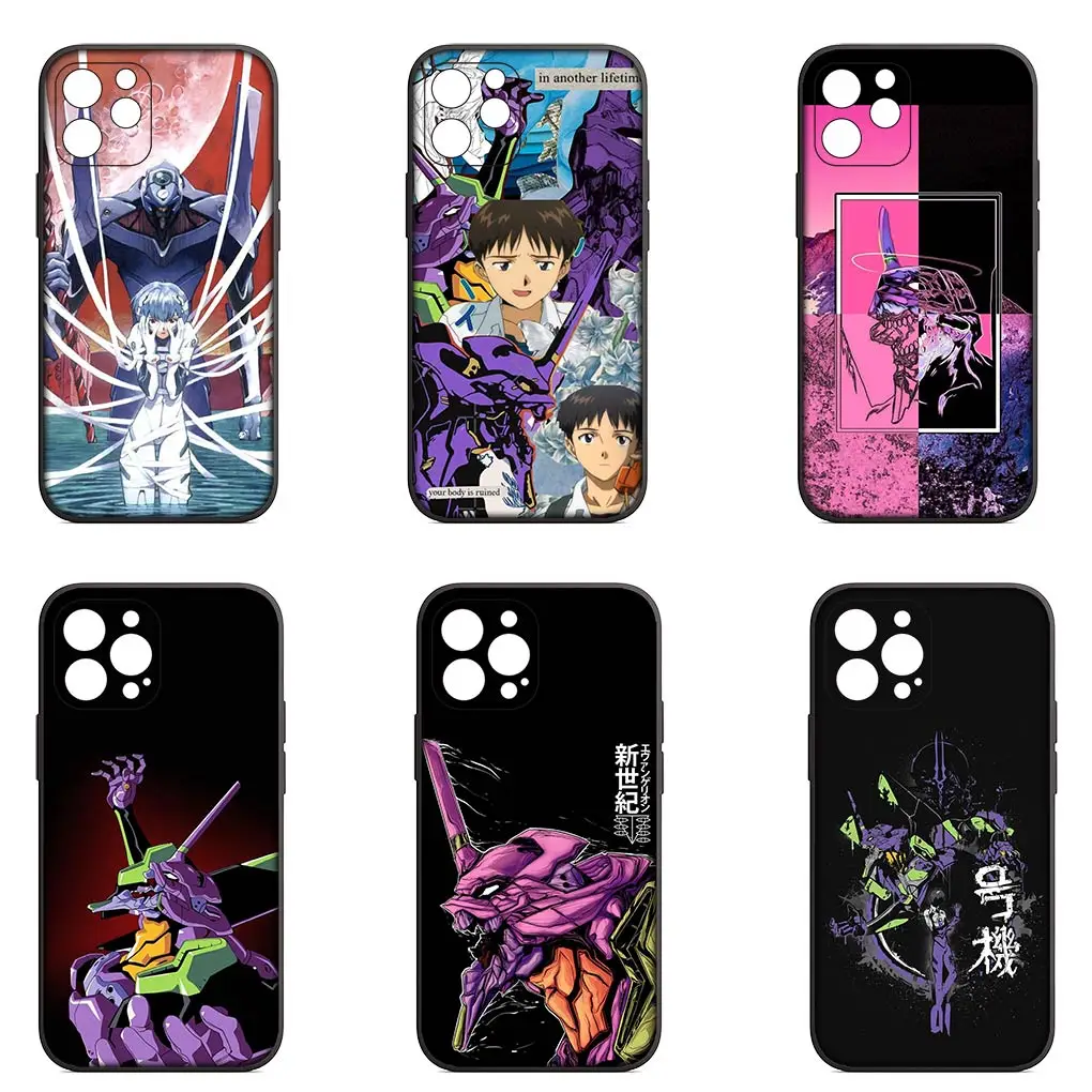 N-Neons G-Genesis E-Evangelions EVAs Case for Apple iPhone 16 11 Pro XS Max X XR 6 7 8 6S Plus + SE 2022 16+ Phone Cover Casing