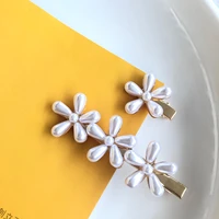 ly faye korea sweet simplicity temperament flower hair accessories for women clip new headwear personality folder