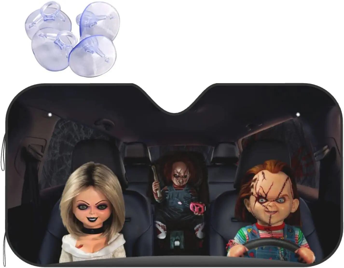 

cartoon character horror movie car windshield sunshade car front window blocking uv sun visor protector for car truck