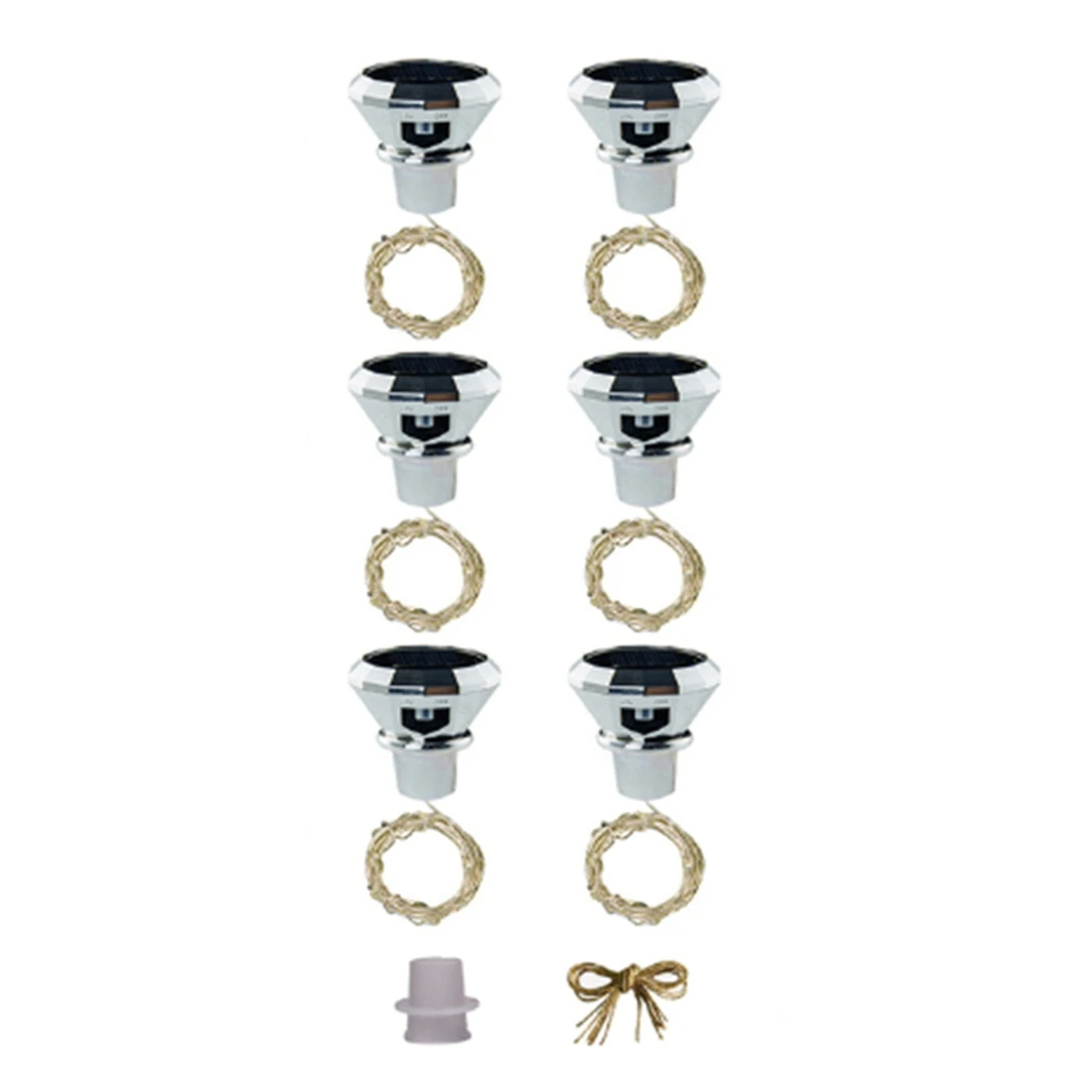 

6 шт., фонари, 2 м, 20 светодиодов