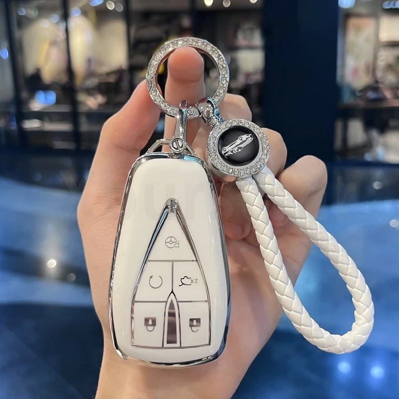 

Для Changan UNIT UNIK CS35PLUS CS55 PLUS CS75 PLUS Oshan X7 X5 Чехол для автомобильного ключа из ТПУ, держатель брелока, автоаксессуары