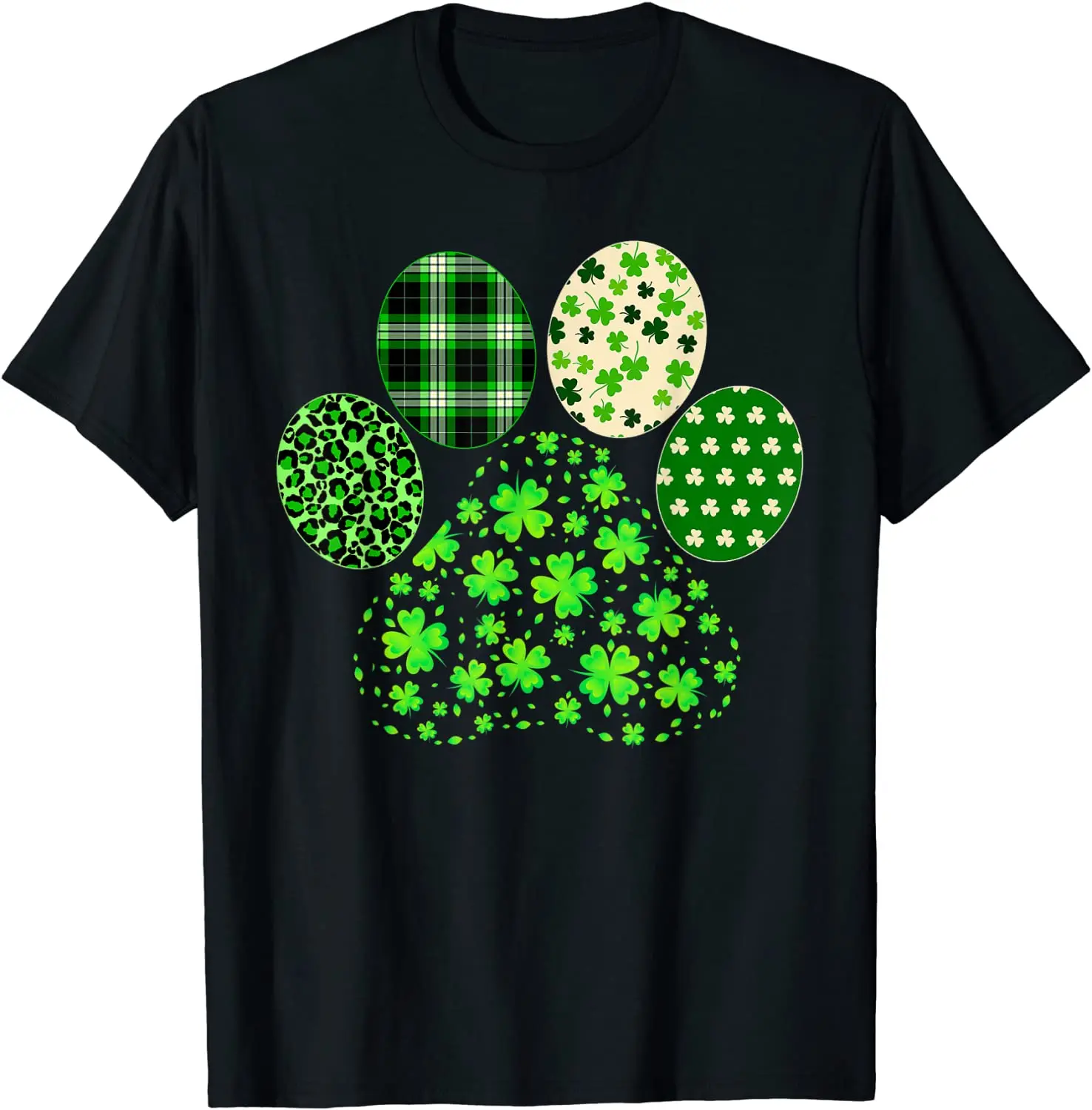 

Easter Eggs Men Clothing Irish Cute Dog Paw Clovers St Patrick's Day Lucky Shamrock T Shirt Kawaii Women Graphic T-Shirts Tops