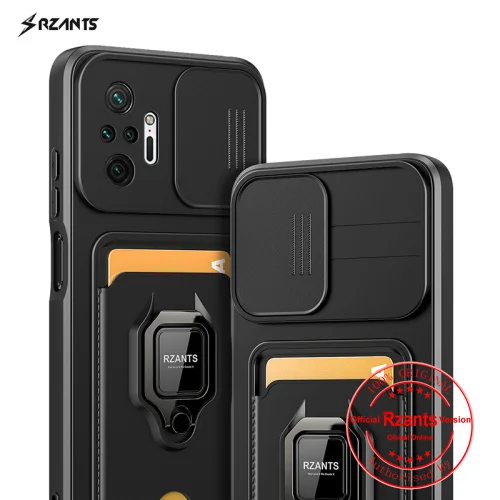 

Rzants For Xiaomi Redmi Note 10 Note 10 Pro Note 10 Promax Note 10s Note 10 5G【Bison】Push-pullcard card cover Phone