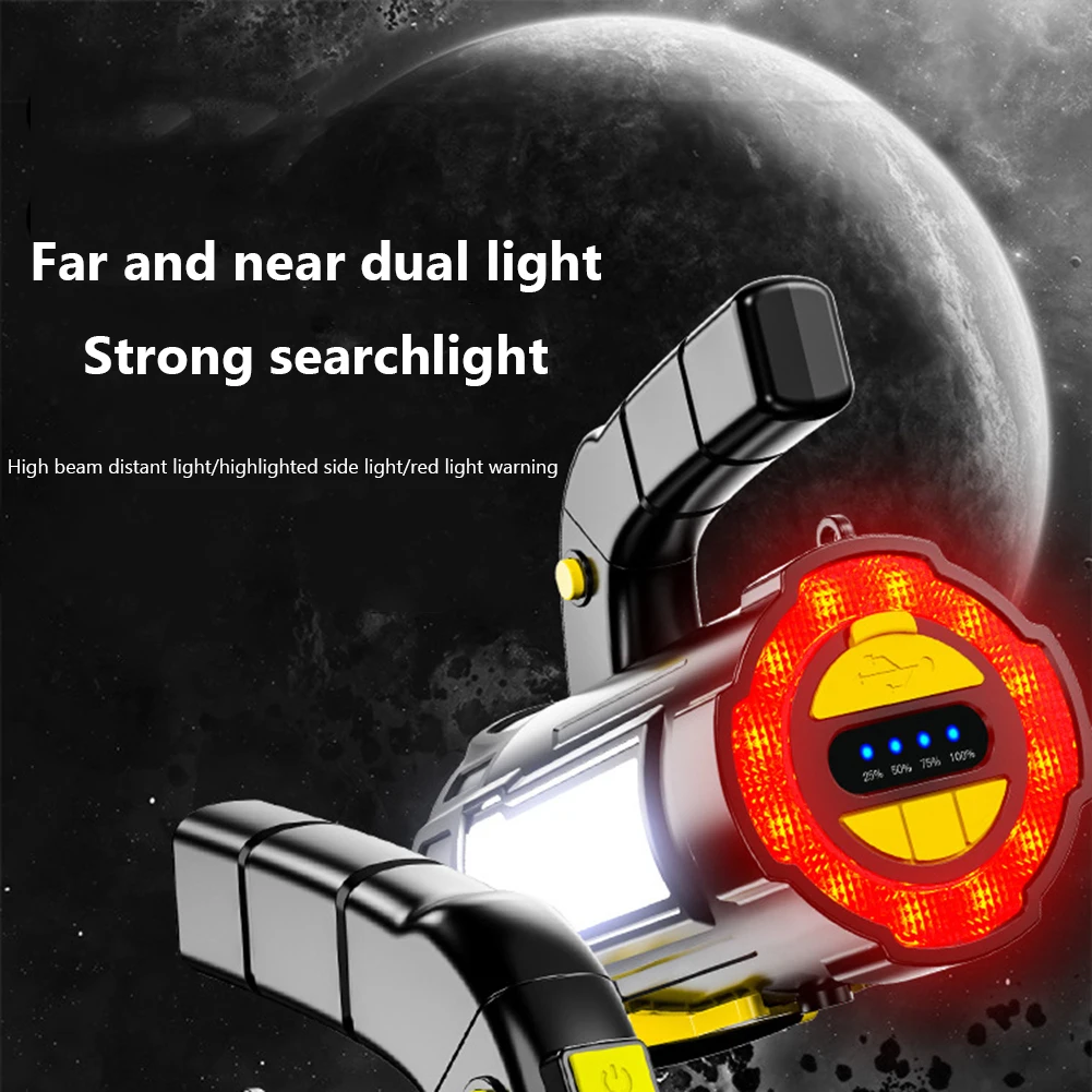 

Многофункциональный светодиодный фонарь COB для кемпинга с ручкой, портативный светильник с USB-зарядкой и регулируемой яркостью, уличные акс...