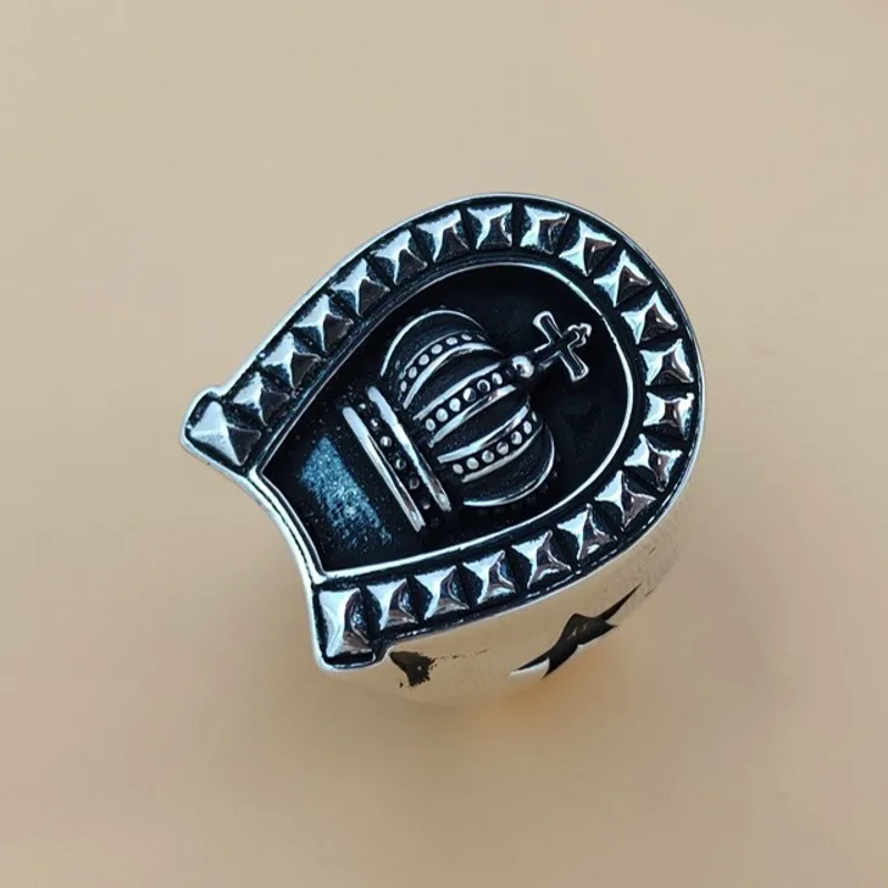 Кольцо BOCAI из стерлингового серебра S925 в стиле ретро властное панк-кольцо с