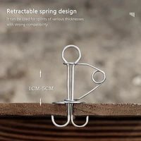 5pcsset spiral shaped spring octopus deck peg durable rope buckle awning tent stakes hook board peg camping hiking accessories