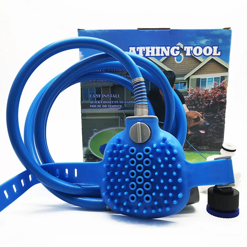 

Pet Massage Hand-held Bath Brush Silicone Hose Nozzle Suitable For Small And Medium-sized Dog Pet Cleaning Hair Removal Tools