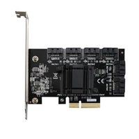 pcie to sata expansion card asm1166 chipset 6 ports sata 3 0 to pcie card for computer accessories