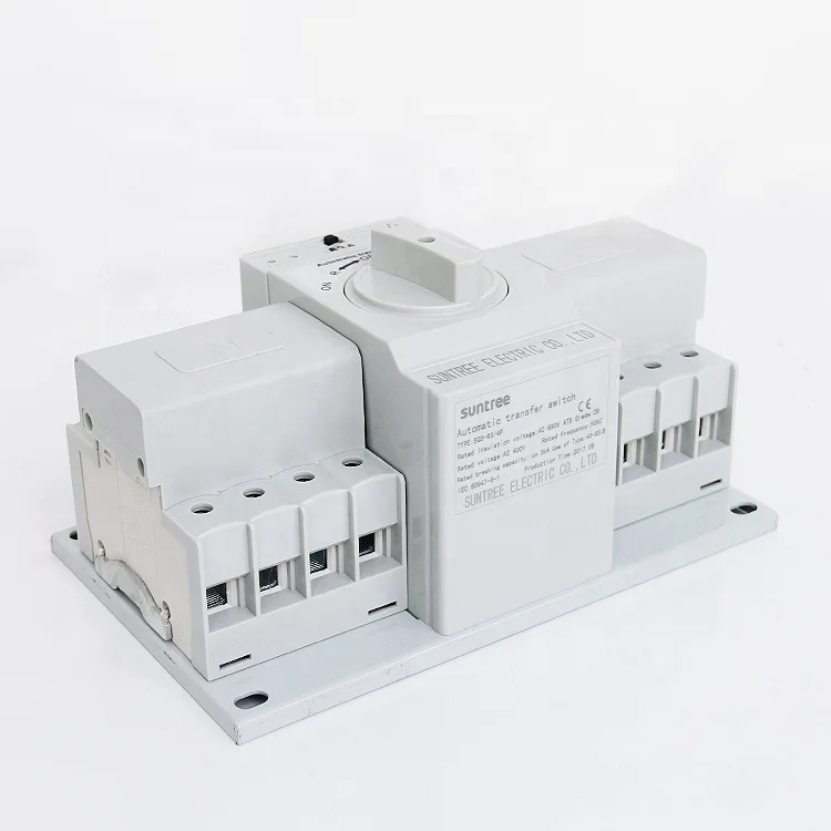 Электрический автоматический резервный переключатель ATS 220 В 6-63 А для