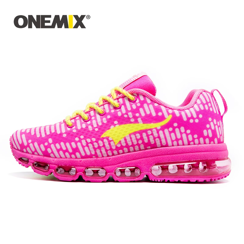 Onemix Original Design Women Running Shoes Female Cushion Sneakers Bright Colorful Non-slip Breathable Comfortable Walking Shoes