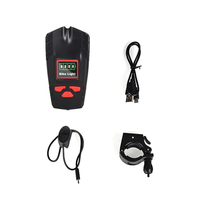 

New Wireless Code Watch Lamp With Horn Headlight Wireless Code Watch Belt Light Riding Equipment