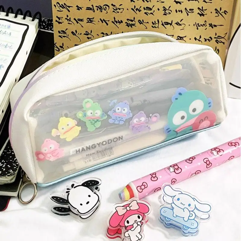 

Sanrio Kawaii Hangyodon Pencil Case Creative Peripheral Cartoon High Capacity Storage Stationery Bag Student Friend Holiday Gift