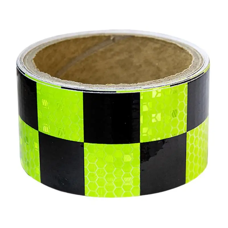 

Car Accessories Decoration Reflective Lattice Sticker For Car Trailer Reflective Tape 1 Roll Bicycle Wheels Reflect Fluorescent