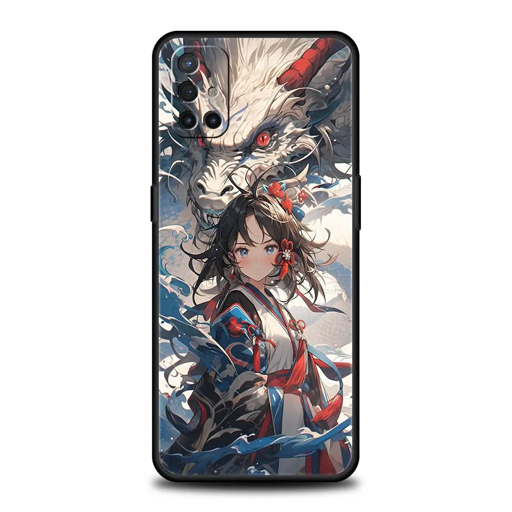 Чехол для телефона OnePlus 12 11 10 9 Pro 9T 12R 10R 9R 9RT 10T 8 7 6T 7T Nord 2T CE 2 5G N10 чехол Genshin impact dragon