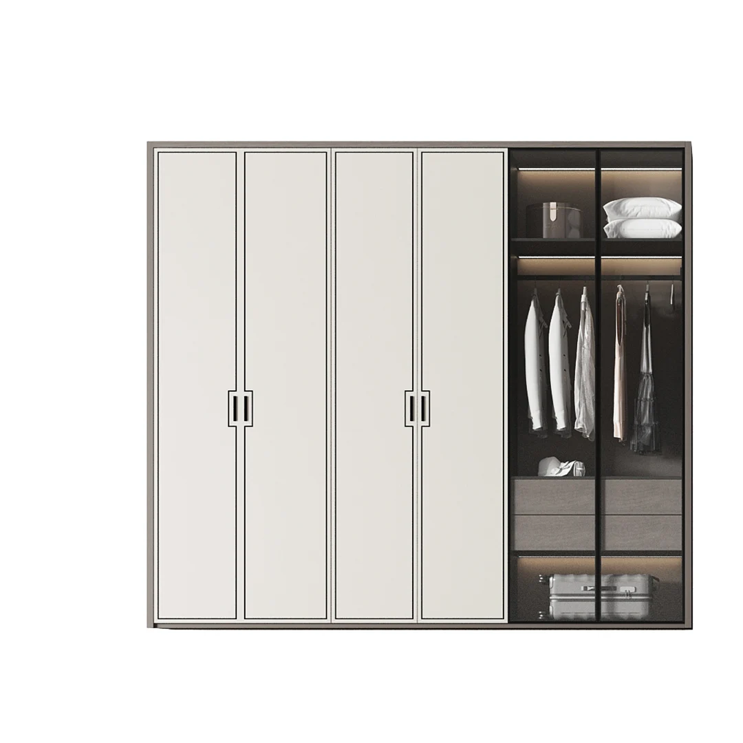 Свободный дизайн зеркальные шкафы для спальни хранения гардероба мебельные