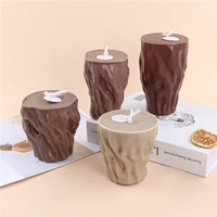 new tree stump candle silicone mold for festive and romantic decoration gypsum form homemade handicraft gift making kitchen tool