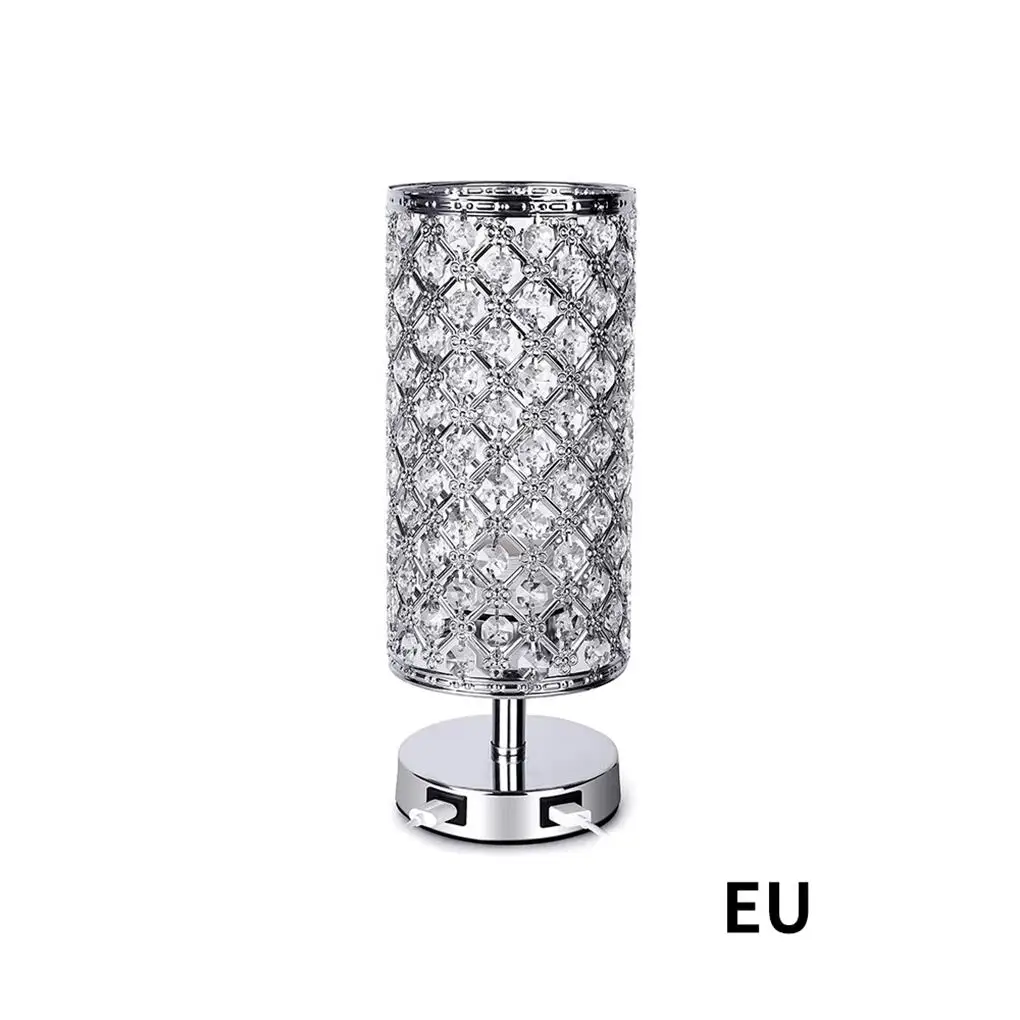 Crystal Touch Table Lamp Dimmable Brightness Crystal Bedside Table Light
