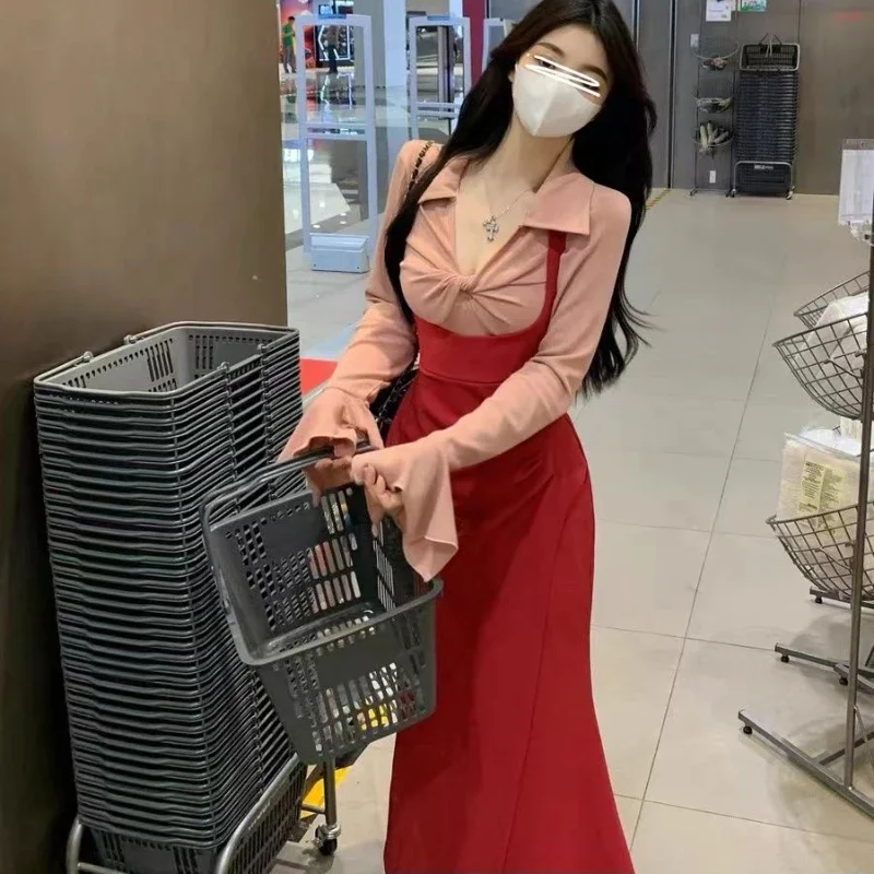 Женский комплект из 2 предметов футболка с расклешенным рукавом асимметричное