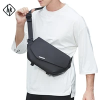 hcankcan fashion high quality mens shoulder bag waterproof business travel crossbody bag for male 9 7 inch ipad hand bags mens