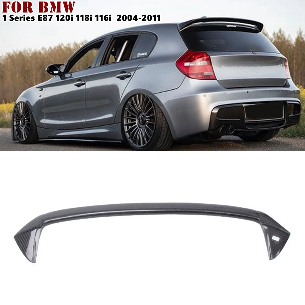 

1Pcs Real Carbon Fiber Car Rear Trunk Deck Spoiler Car Tail Wing For BMW 1 Series Hatchback E87 120i 118i 116i 2004-2011
