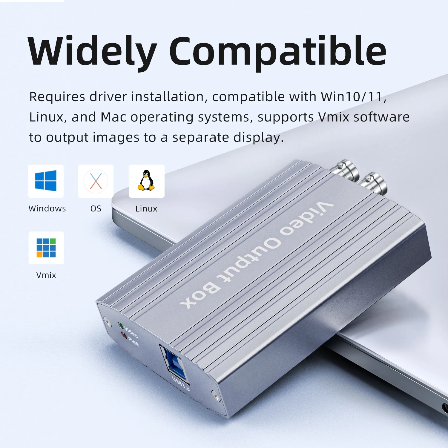 Фото Карта-адаптер Unisheen HDMI SDI для вывода видео 1080p60, поддержка оптоволоконного кабеля HDMI 50 м, коаксиального кабеля SDI 50 м, совместимость с Win10/11, Linux, Mac №4