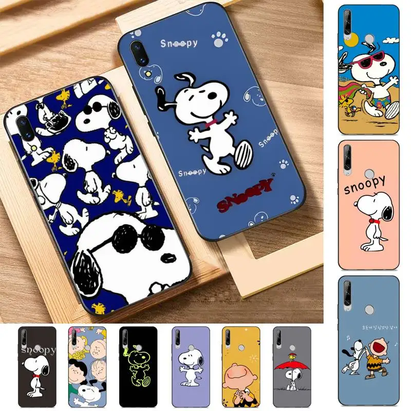 

BANDAI Snoopy Phone Case for Huawei Y 6 9 7 5 8s prime 2019 2018 enjoy 7 plus