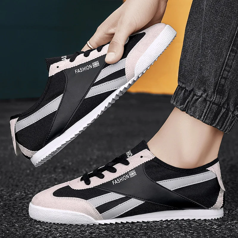 

Кроссовки мужские сетчатые, дышащие легкие, на шнуровке, Повседневная износостойкая Уличная обувь, на лето