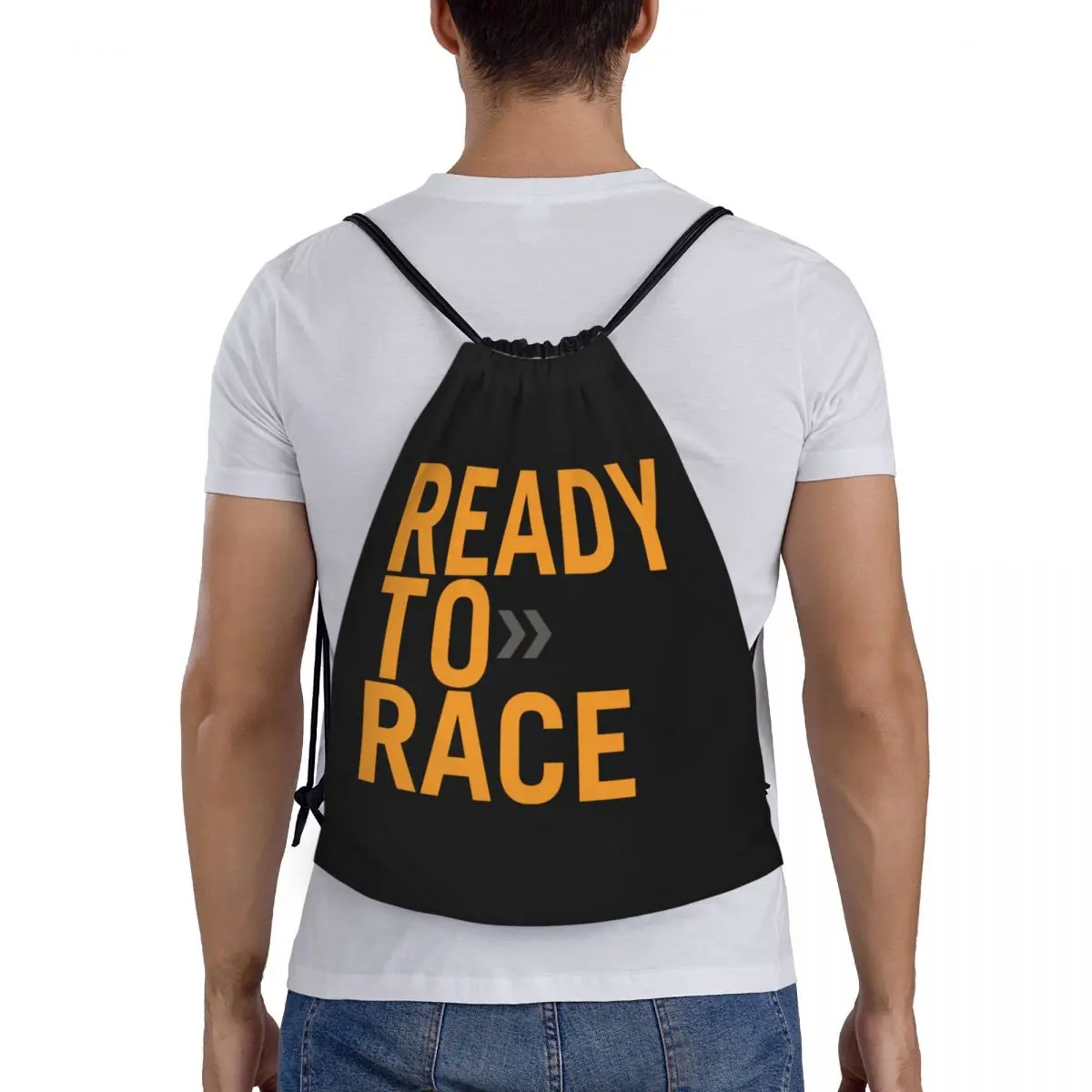 Рюкзак на шнурке для мужчин и женщин легкая спортивная сумка хранения в