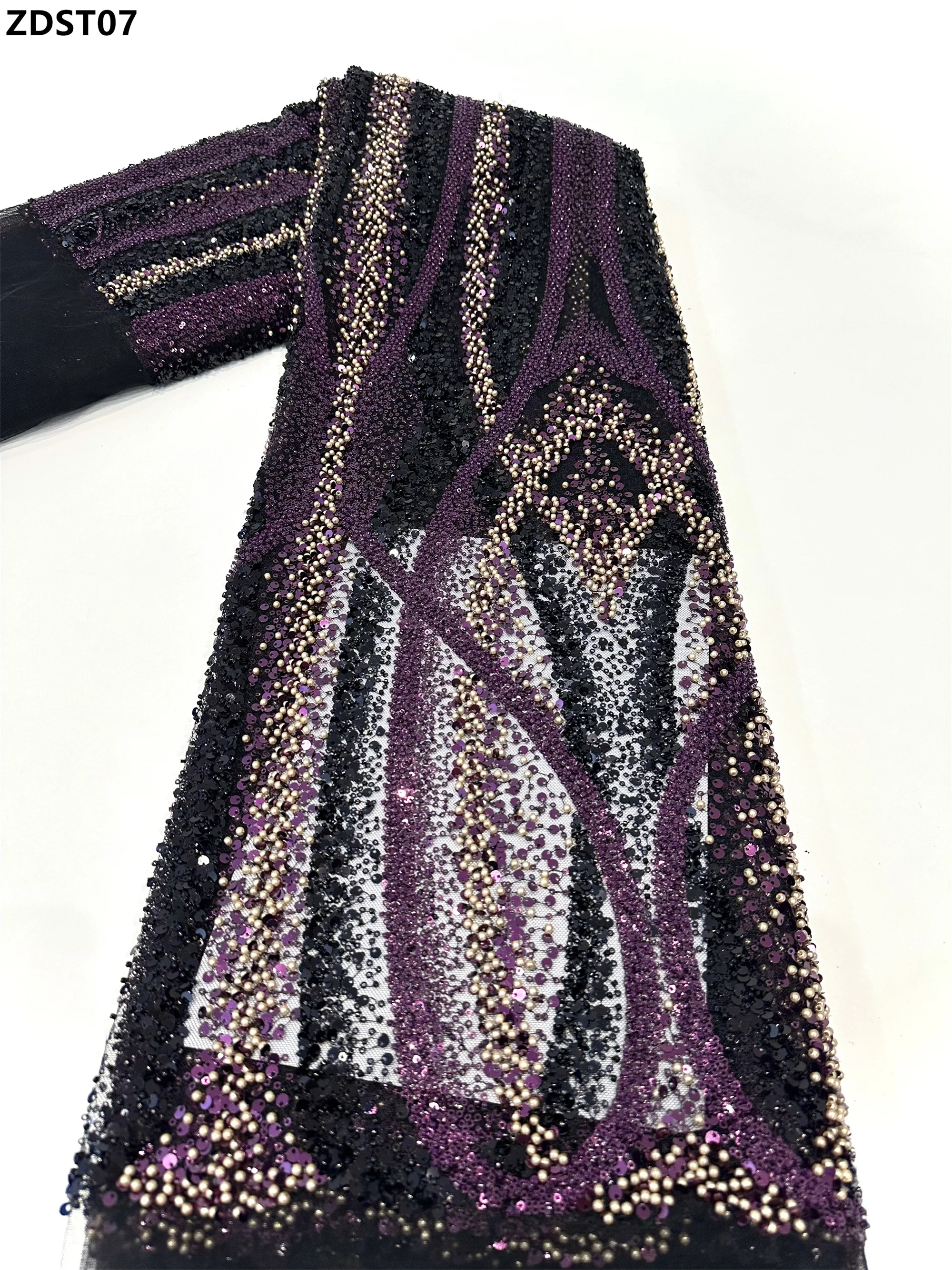 Кружевная ткань с блестками для платья