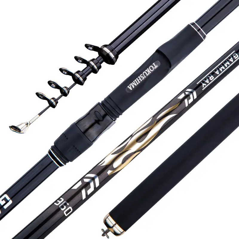 

Telescopic SURF Spinning Fishing Rod 3.6/4.5/5.4/6.3m Carbon Carp Travel Rods 143-360g Throwing Surfcasting Pole