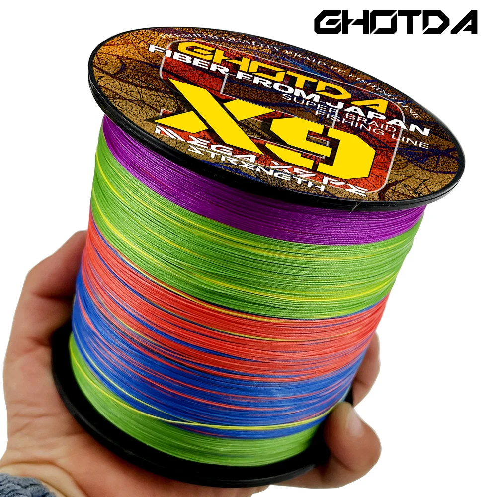 

GHOTDA 9 Strand Super Strong PE Braided Line 1000m 500m 300m 100m Fishing Line Floating Line 20-100lb