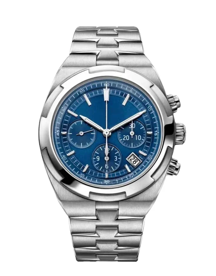 

mens mechanical watch automatic Black Leather tourbillion moon phase