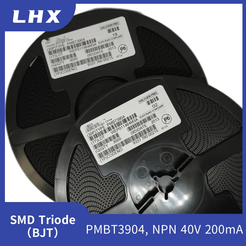 100 шт./лот SMD переключатель TriodePMBT3904 NPN 40 В 200 мА электронный транзистор SOT-23 |