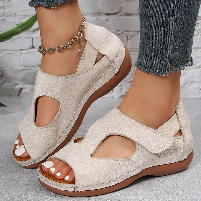 Women Sandals 2023 Fashion Summer Shoes For Women Heels Sandalias Mujer Summer Footwear Casual Wedge Shoes With Platform Sandals